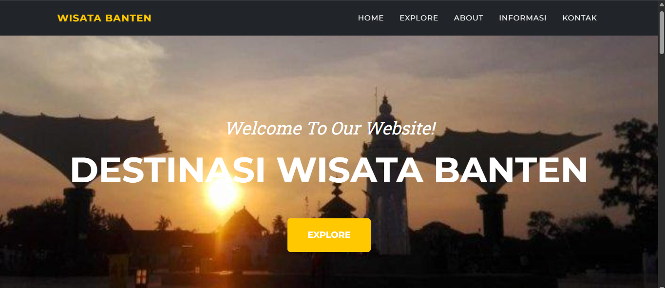 Pemesanan Wisata Landing Page
